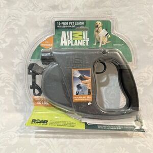 Animal Planet Retractable LED Lighted 16' Dog Leash with Waste Bag Holder